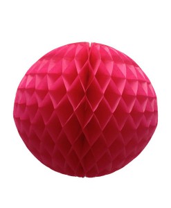 Papierwaben-Ball in fuchsia