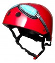 Helm mit Schutzbrille in rot von kiddimoto auf www.mina-lola.com