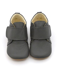 Pom_Lederhausschuhe in grau