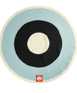 Runder Teppich in blau auf www.mina-lola.com von done by deer