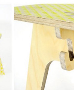 THE OFFICE TABLE mit neon-gelben Sternen auf www.mina-lola.com von Studio delle Alpi