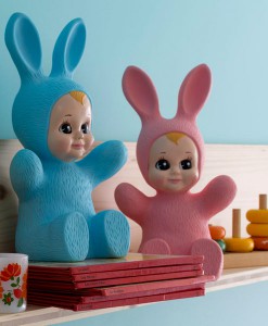 Nightlamp Hase in rosa auf www.mina-lola.com von Lorena Canals