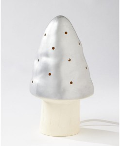 Nachtlicht Pilz in silber auf www.mina-lola.com