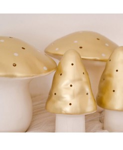 Nachtlicht Pilz in gold auf www.mina-lola.com