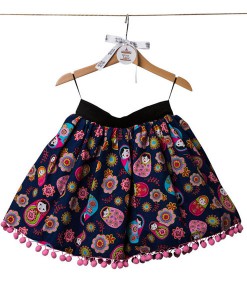 Rock MATROSCHKA dunkelblau auf www.mina-lola.com