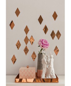 Rauten Wandsticker kupfer auf www.mina-lola.com von ohhmhh