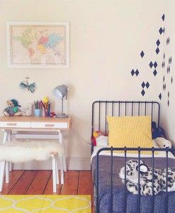 Rauten-Deko in schwarz auf www.mina-lola.com von ohhhmhhh