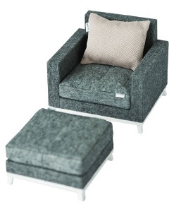 Armsessel grau auf www.mina-lola.com von boomini