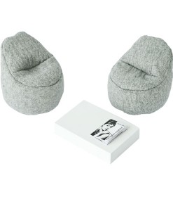 Sitzhocker grau auf www.mina-lola.com von boomini