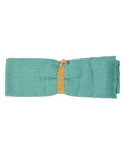 Tuch Swaddle mintblau auf www.mina-lola.com von fabelab