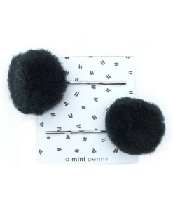 Haarspangen Pom schwarz auf mina-lola.com von A Mini Penny