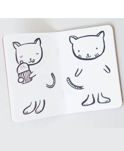 Kleines Malbuch mit Katze auf www.mina-lola.com von Wee Gallery