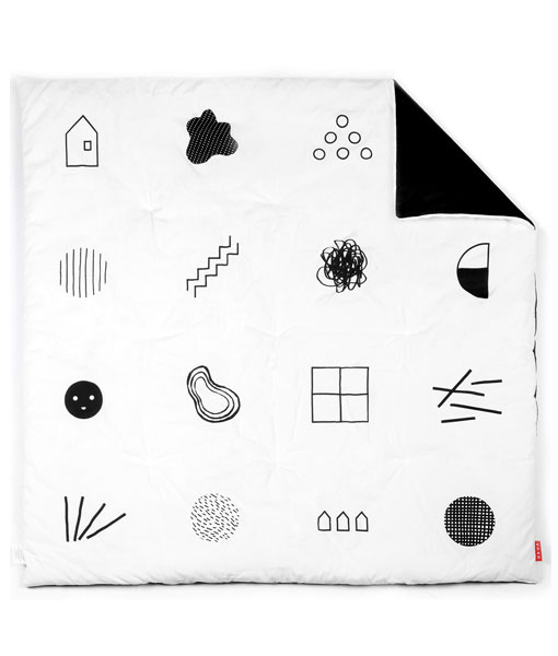 Babymatte mit grafischen Elementen auf mina-lola.com von Deuz