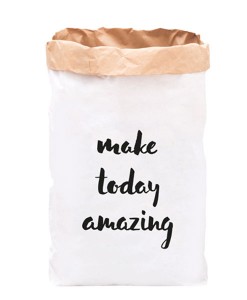 Papiersack Make today amazing auf mina-lola.com von Eulenschnitt