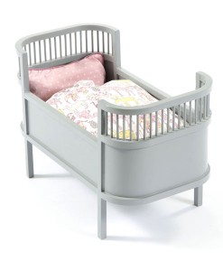 Puppenbett Rosaline grau auf mina-lola.com von smallstuff