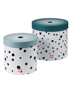 Rundes Boxen-Set Happy dots auf mina-lola.com von done by deer