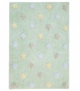 Teppich mit 3 Sternen mint auf mina-lola.com von Lorena Canals