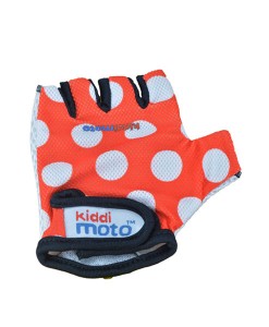 Fahrradhandschuhe Dotty red auf mina-lola.com von kiddimoto