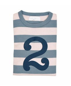 Geburtstagsshirt 2 blau-grau auf mina-lola.com von Bob&Blossom