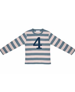 Geburtstagsshirt 4 blau-grau auf mina-lola.com von Bob&Blossom