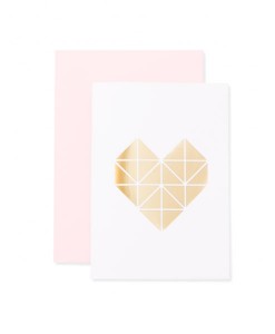 Klappkarte Origami Herz auf mina-lola.com von Eulenschnitt