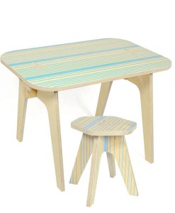 The Office Table Set blue lines auf mina-lola.com von Studio delle Alpi