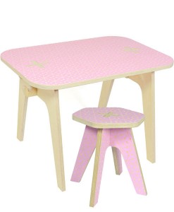 The Office Table Set rosa eames auf mina-lola.com von Studio delle Alpi