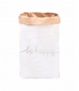 Papiersack Be happy auf mina-lola.com von Eulenschnitt