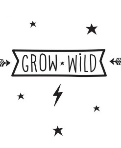 Wandsticker GROW WILD auf mina-lola.com von A little lovely company