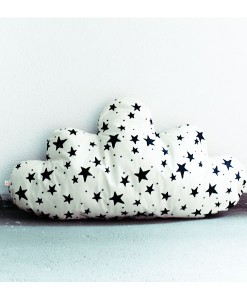 Wolkenkissen Sterne schwarz auf mina-lola.com von Noe & Zoe