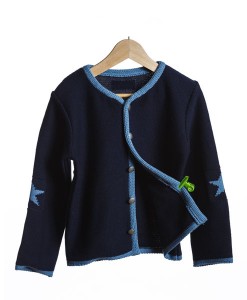 Strickjacke ROCKSTAR dunkelblau/hellblau auf mina-lola.com von Suestar