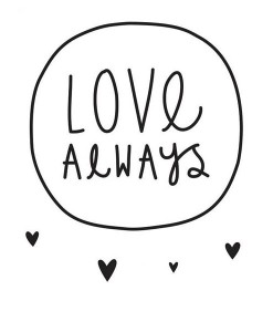 Wandsticker Love always auf mina-lola.com von Alittlelovely company