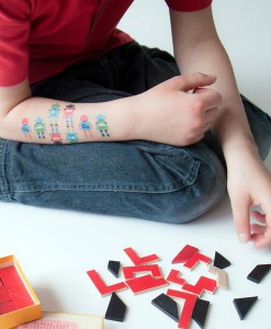 Tattoo Roboter auf mina-lola.com von Tattyoo