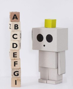 Cardboard robot and other creatures auf mina-lola.com von ohh noo