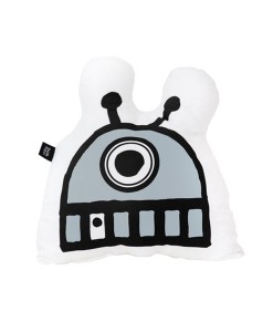 Kissen Roboter grau auf mina-lola.com von ohh noo