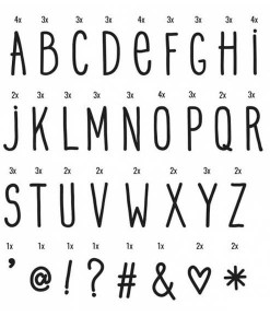 Lightbox Letter Set Hand drawn auf mina-lola.com A little lovely company