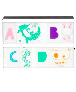 Lightbox Letter Set ABC pastel auf mina-lola.com von Alittlelovelycompany