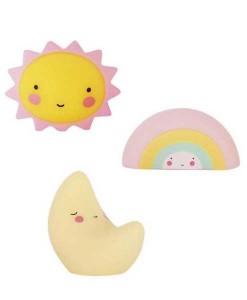 Mini Figuren Sonne, Mond, Regenbogen auf mina-lola.com von A little lovely company