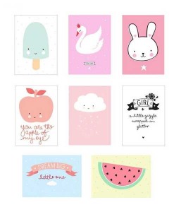 Poster-Lightbox Sheets Little girl auf mina-lola.com von A little lovely company