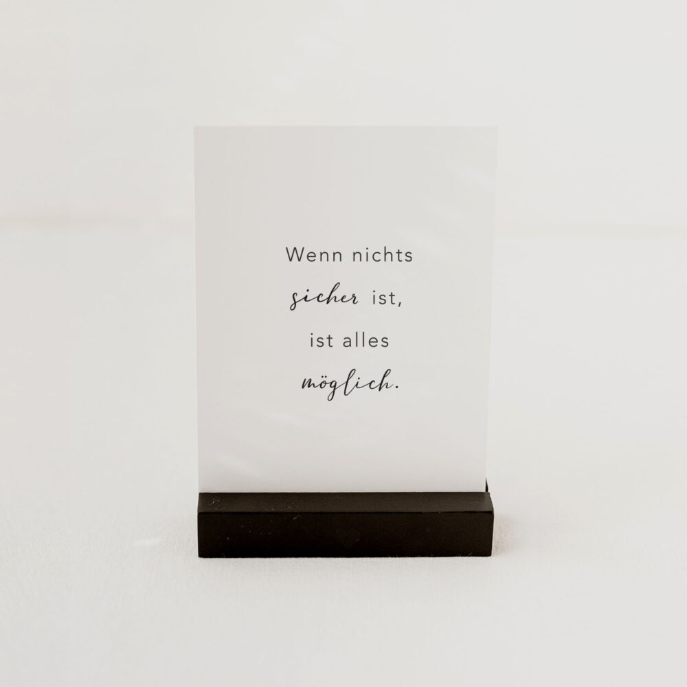 Grusskarte-allesmoeglich-Eulenschnitt Grusskarte "Alles ist möglich" Eulenschnitt auf www.mina-lola.com