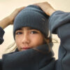 Beanie KNITTED Blaugrau Gray Label auf www.mina-lola.com