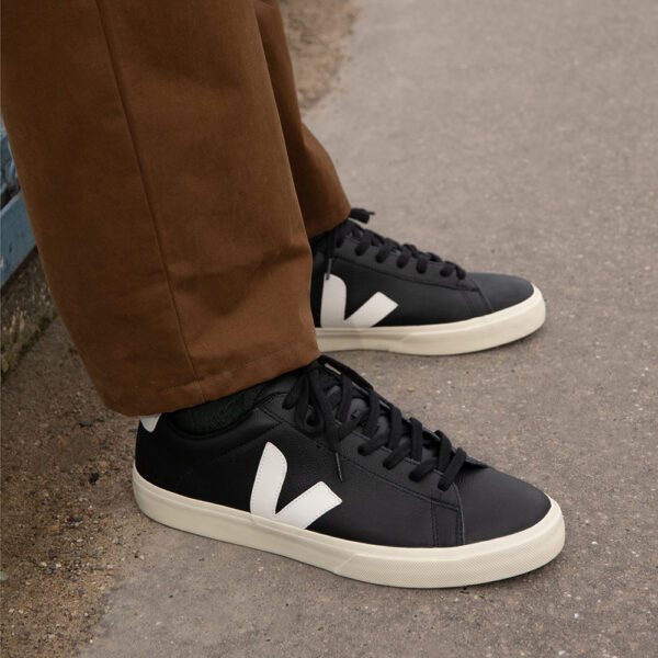 Sneaker CAMPO Chromfreies Leder Black White Veja Sneaker CAMPO Chromfreies Leder Black White Veja auf www.mina-lola.com