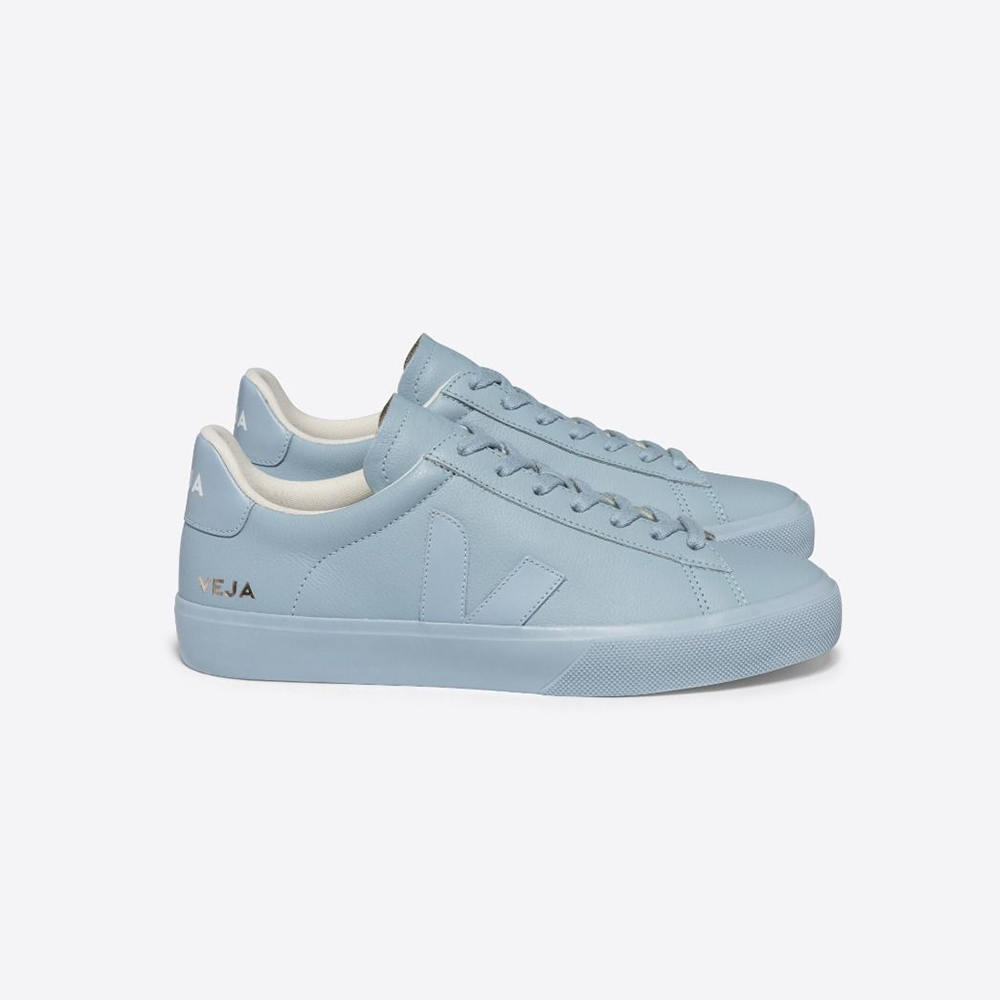 Sneaker CAMPO Chromfreies Leder Full Steel Veja auf www.mina-lola.com