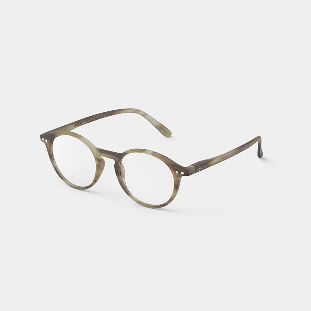 Lesebrille Modell #D Seitenansicht in der neuen Farbe SMOKY BROWN von Izipizi