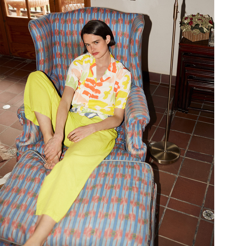 Dame Image Culotte Leinen blend pleated Bobo Choses Adults