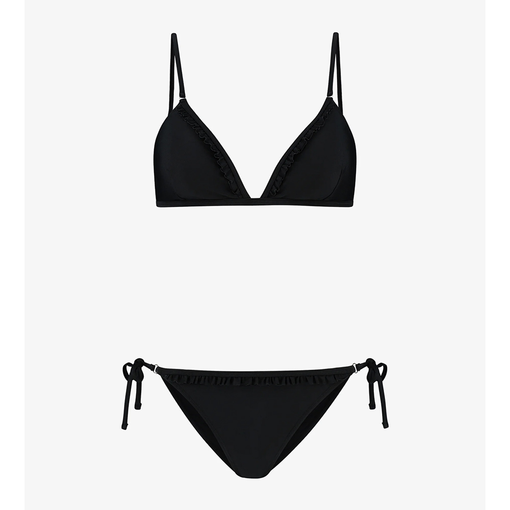 Bikini Set ROMY Fixed Triangle Set Black Shiwi Bikini Set ROMY Fixed Triangle Set Black Shiwi